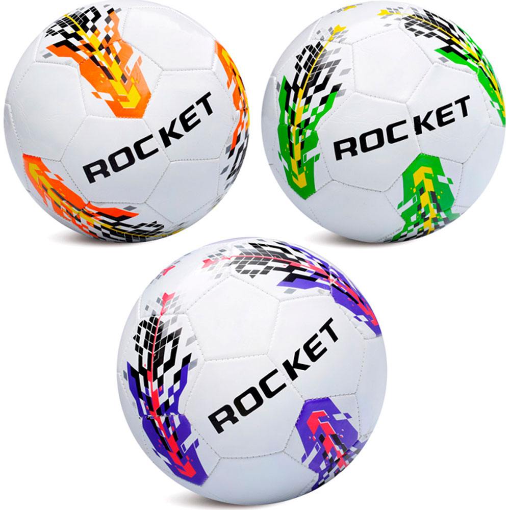 картинка Мяч футбольный, № 5, ПВХ, ассорти, Rocket, 10490742 от магазина Альфанит в Кунгуре