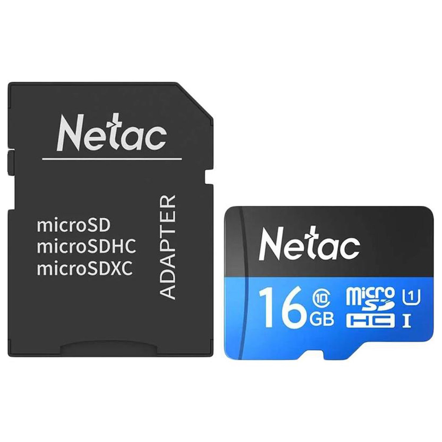 картинка Карта памяти micro-SDHC Netac 16 GB Class 10, с адаптером, P500 Standard UHS-I U1, NT02P500STN-016G-R, 513722 от магазина Альфанит в Кунгуре