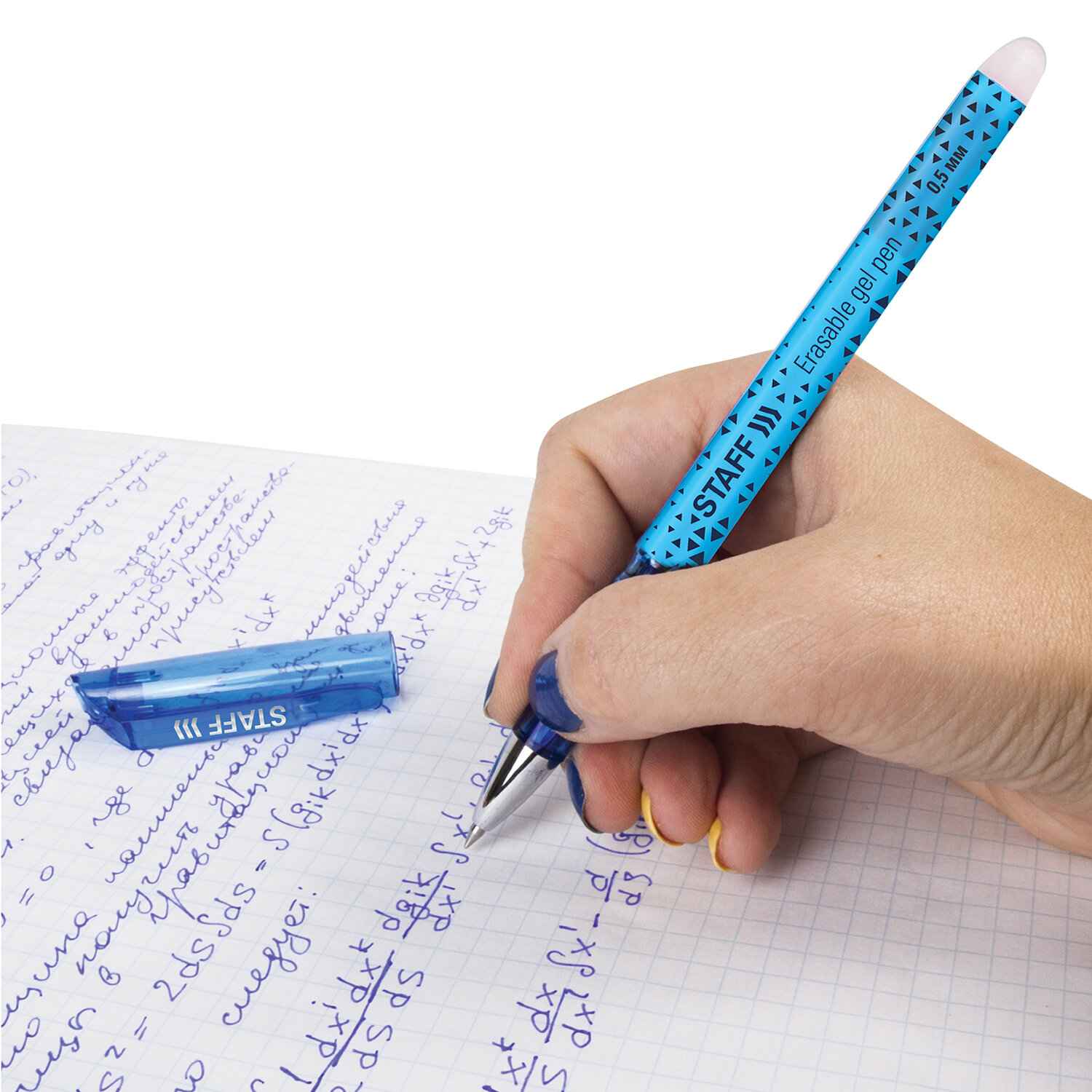 картинка Ручка гелевая стираемая, 0,5 мм, синяя, корп. цветной, "College", STAFF, 142494 от магазина Альфанит в Кунгуре