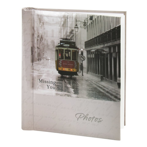 картинка Фотоальбом, 23*28 см, 20 магнитных листов, светло-коричневый, "Трамвай", BRAUBERG, 391125 от магазина Альфанит в Кунгуре