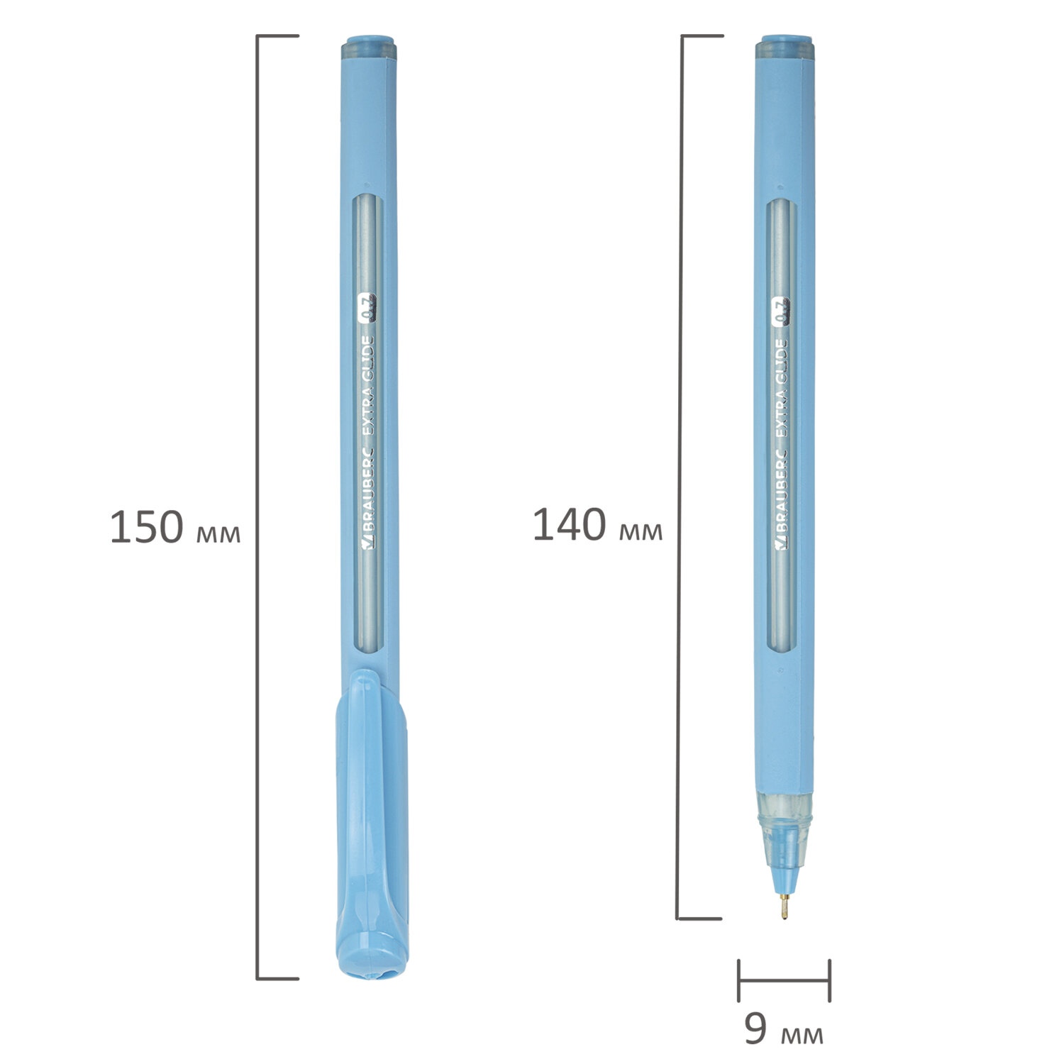 картинка Ручка шариковая, 0,7 мм, синяя, корп. ассорти пастель, "Extra Glide Soft Pastel", BRAUBERG, 144073 от магазина Альфанит в Кунгуре