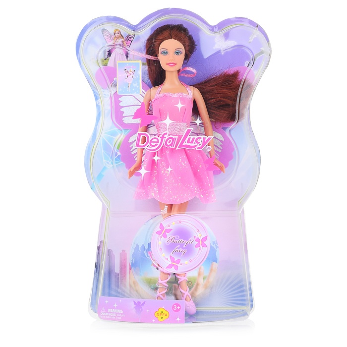 картинка Кукла, 29 см, с аксессуарами, в коробке, вращается голова, с крыльями, "Бабочка", 8135 от магазина Альфанит в Кунгуре