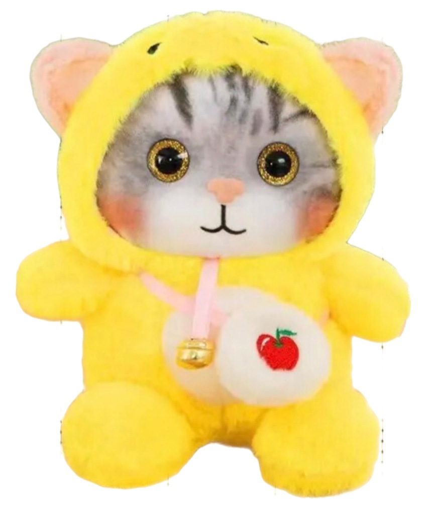 картинка Игрушка мягкая, 20 см, желтый, "Котик в костюме", YE230202-17 от магазина Альфанит в Кунгуре