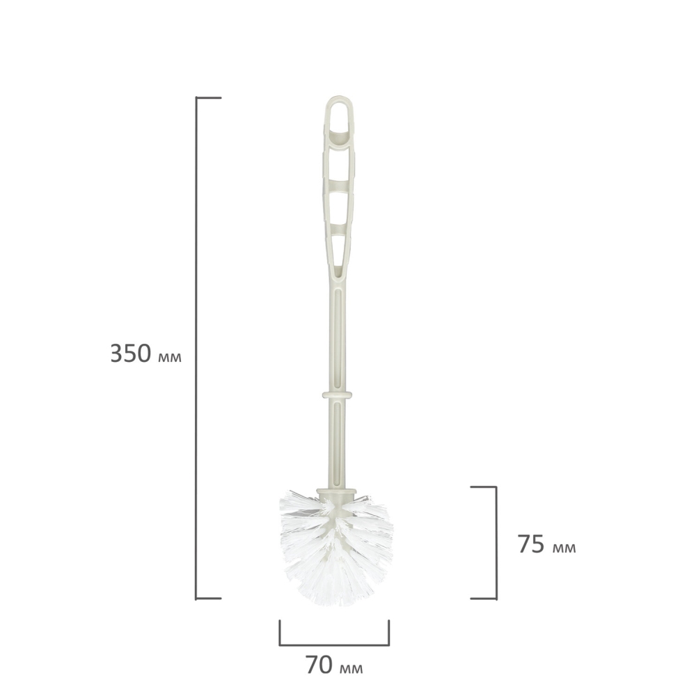 картинка Ерш для унитаза, 39*13,5 см, с подставкой, мраморный/белый ротанг, "Блеск", IDEA, М5010, 601318 от магазина Альфанит в Кунгуре