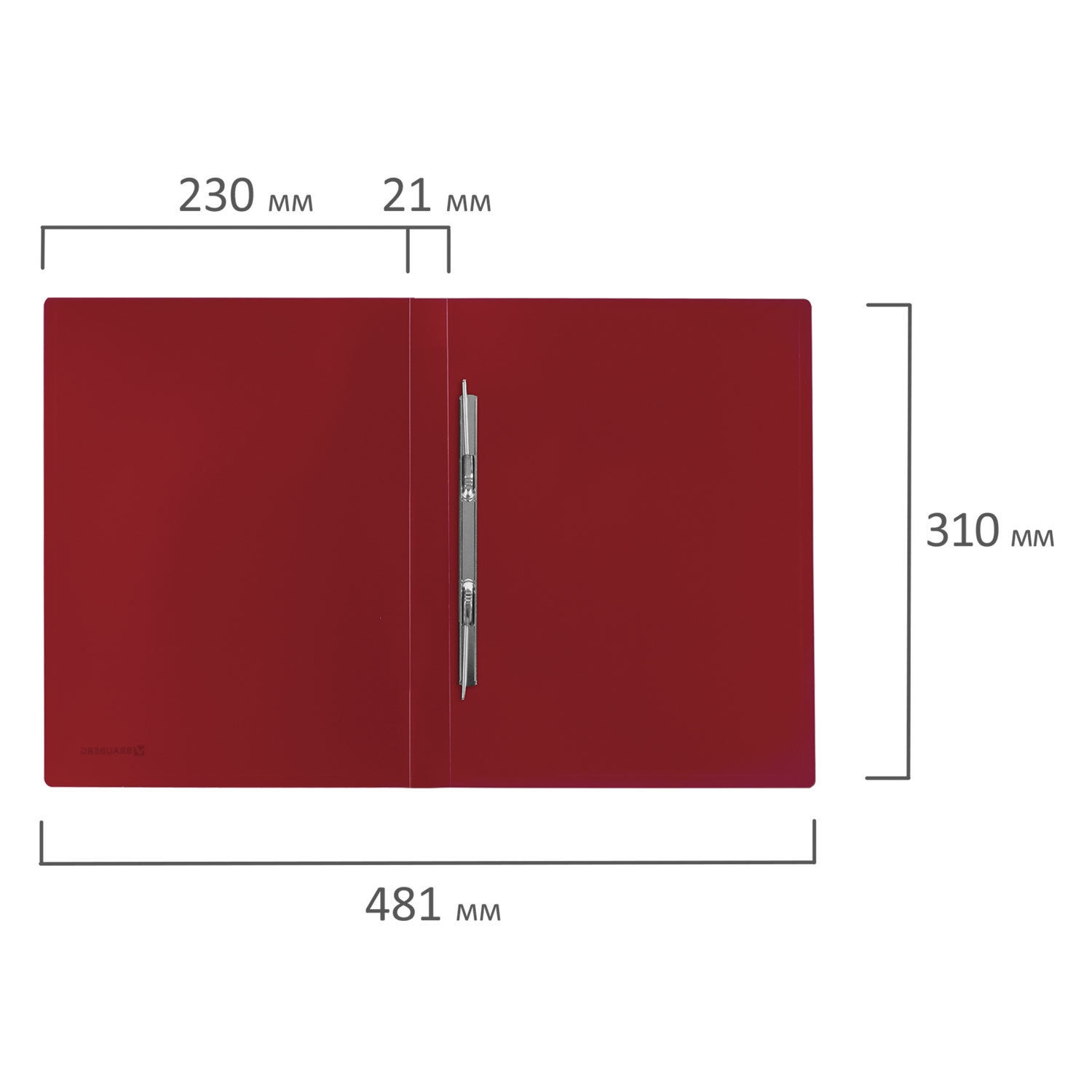картинка Папка с металлическим скоросшивателем, А4, до 100 л, "Стандарт", BRAUBERG, 221632 от магазина Альфанит в Кунгуре