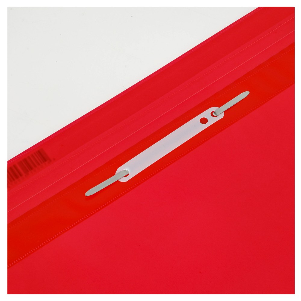 картинка Папка-скоросшиватель с прозрачным верхом, А4, 120 мкм, пластик, красный, СТАММ, ММ-30707 от магазина Альфанит в Кунгуре