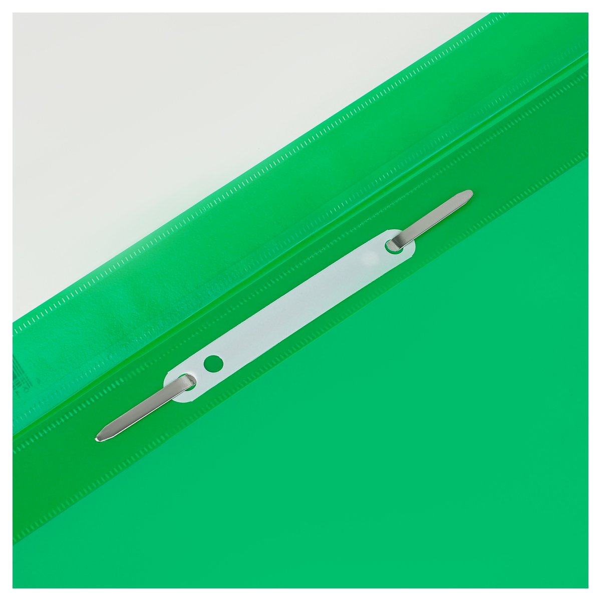 картинка Папка-скоросшиватель с прозрачным верхом, А4, 180 мкм, пластик, зеленый, с перфорацией, СТАММ, ММ-30921 от магазина Альфанит в Кунгуре
