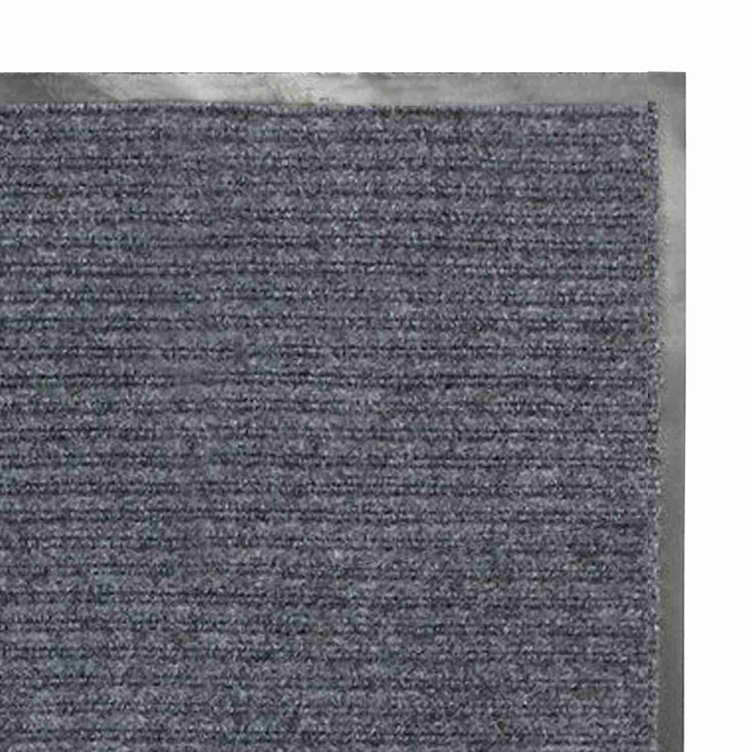 картинка Коврик дорожка, 1,5*15 м, влаго-грязезащитный, ворсовый, ребристый, серый, 602881 от магазина Альфанит в Кунгуре