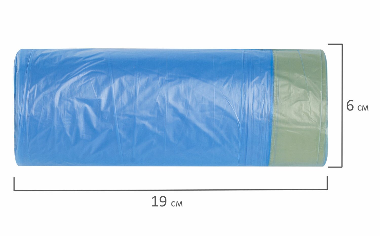 картинка Мешки для мусора, 60 л, 20 шт, 55*62 см, 12 мкм, синий, с завязками, LAIMA, 601397 от магазина Альфанит в Кунгуре