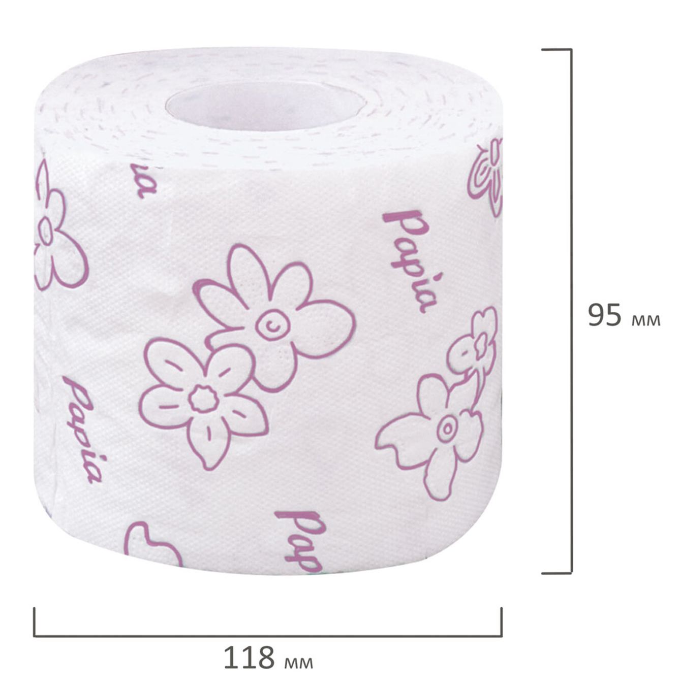 картинка Бумага туалетная, 12 шт, 3 слоя, втулка, цвет белый, "Балийский цветок", PAPIA, 5058576 от магазина Альфанит в Кунгуре
