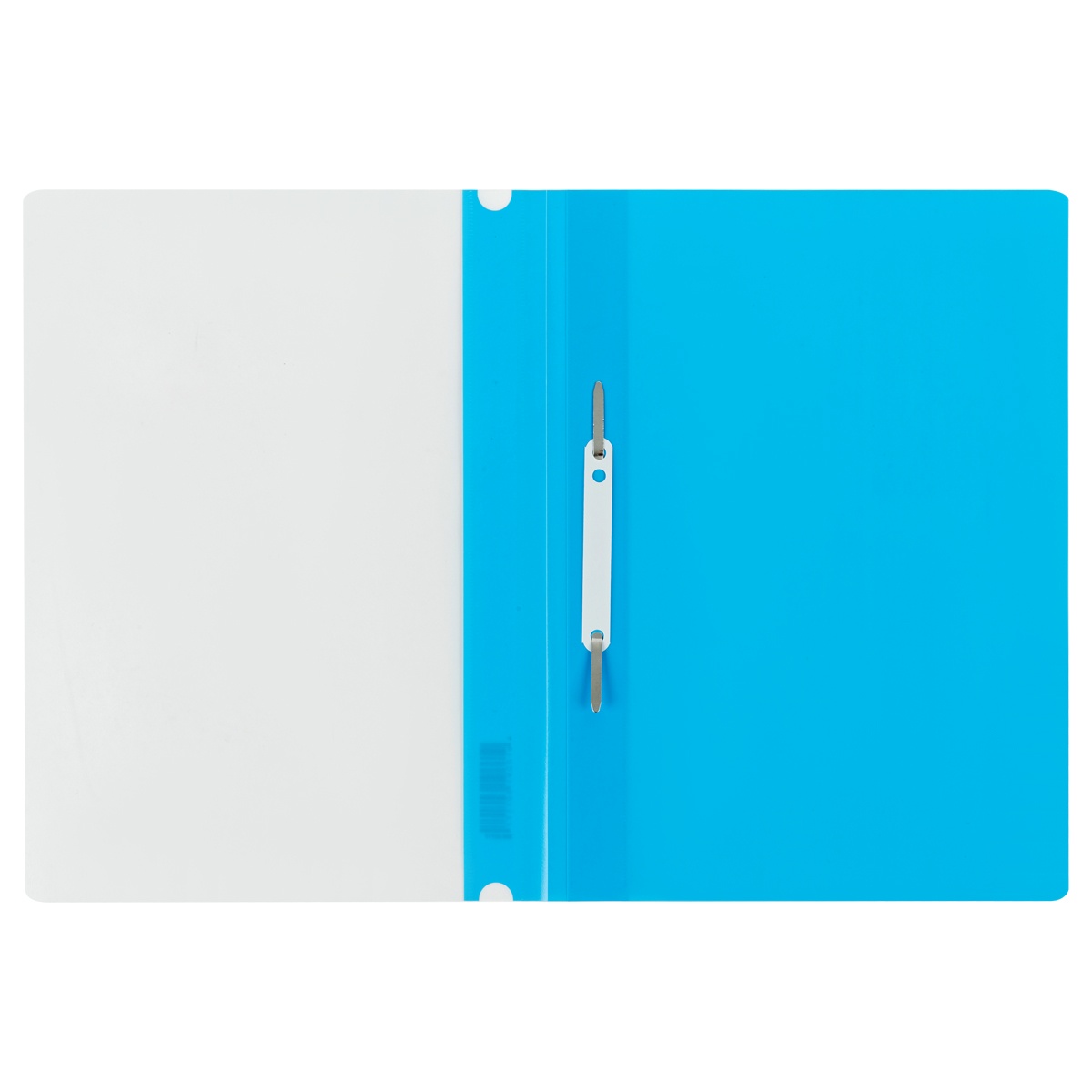 картинка Папка-скоросшиватель с прозрачным верхом, А4, 160 мкм, пластик, голубой, СТАММ, ММ-30717 от магазина Альфанит в Кунгуре