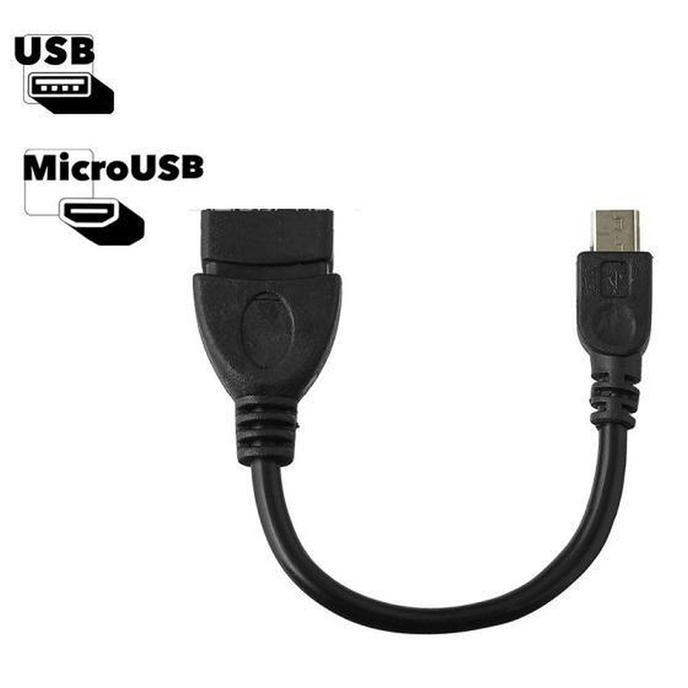 картинка Переходник OTG USB 2.0 AF — USB mini BМ, 0,15 м, черный, 0L-00002568 от магазина Альфанит в Кунгуре