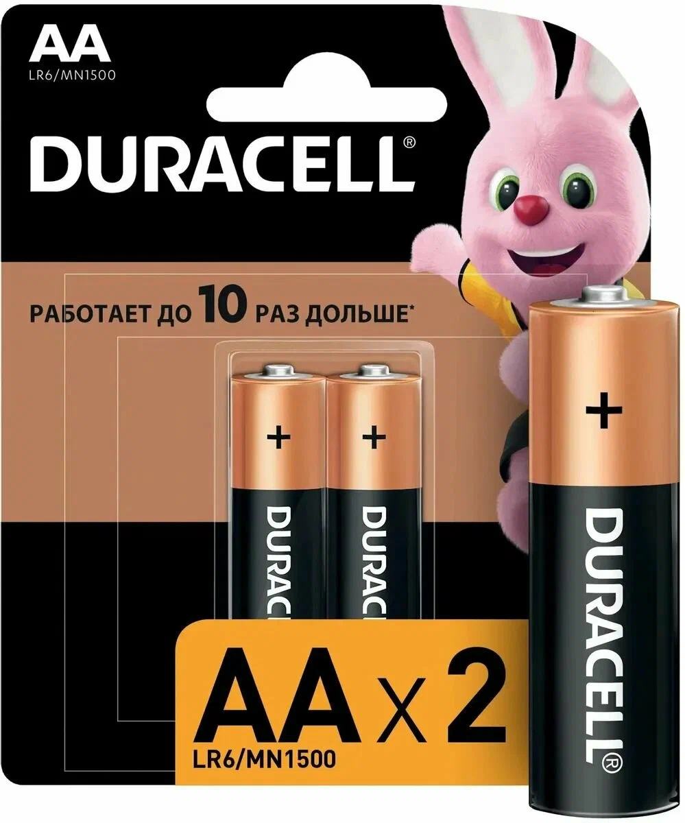картинка Батарейки АА, 2*BI, Duracell Basic CN, 93232214 от магазина Альфанит в Кунгуре