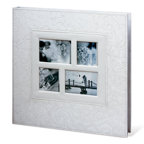 картинка Фотоальбом, 30*32 см, 20 магнитных листов, на кольцах, белый, "Свадебный", BRAUBERG, 390691 от магазина Альфанит в Кунгуре