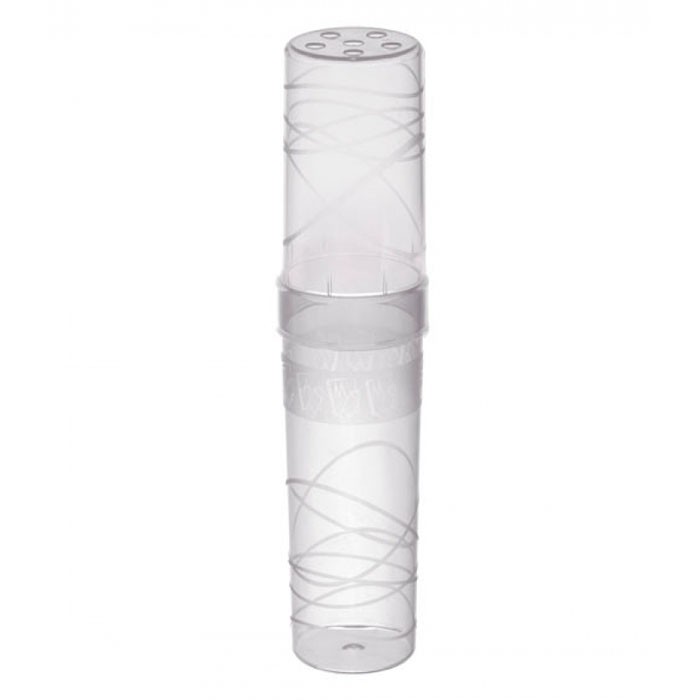 картинка Пенал-тубус, 19*4,5 см, пластик, прозрачный, "Cristal", СТАММ, ПН55 от магазина Альфанит в Кунгуре