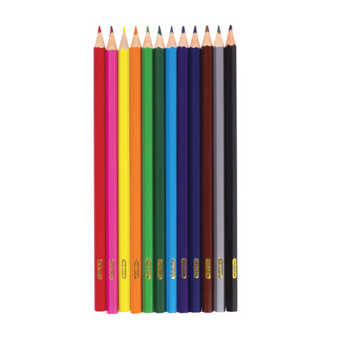картинка Карандаши цветные, 12 цв, 12 шт, пластик, "Жираф", ПИФАГОР, 181250 от магазина Альфанит в Кунгуре