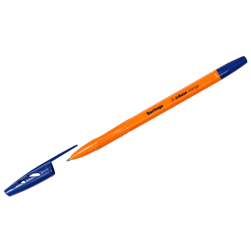 картинка Ручка шариковая, 0,7 мм, синяя, "Tribase Orange", Berlingo, CBp_70910 от магазина Альфанит в Кунгуре