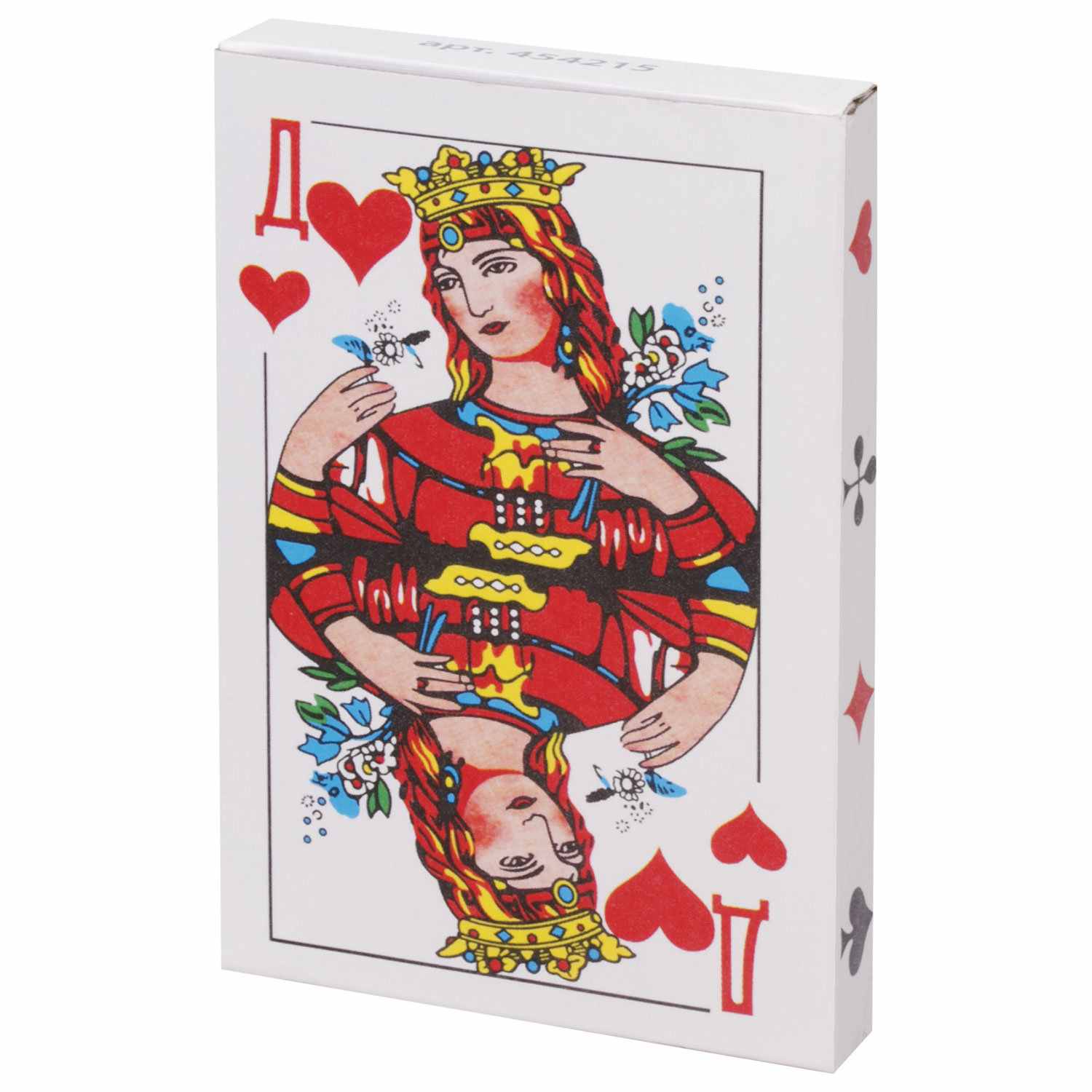 картинка Игральные карты, 1 колода, 36 карт, с покрытием, пластик, Золотая сказка, 454215 от магазина Альфанит в Кунгуре