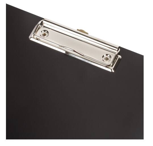 картинка Доска-планшет с верхним прижимом, А4, пластик, черный, плотная, "Contract", BRAUBERG, 223491 от магазина Альфанит в Кунгуре