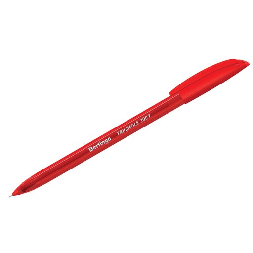 картинка Ручка шариковая, 0,7 мм, красная, корп. красный, "Triangle 100T", Berlingo от магазина Альфанит в Кунгуре