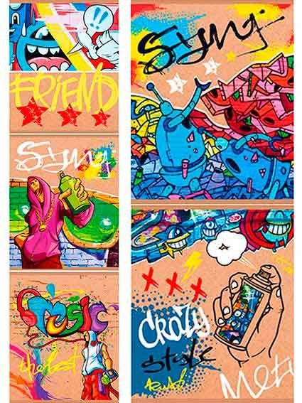 картинка Тетрадь 48 л, А5, клетка, "Клевое граффити", ProfPress, 48-2264 от магазина Альфанит в Кунгуре