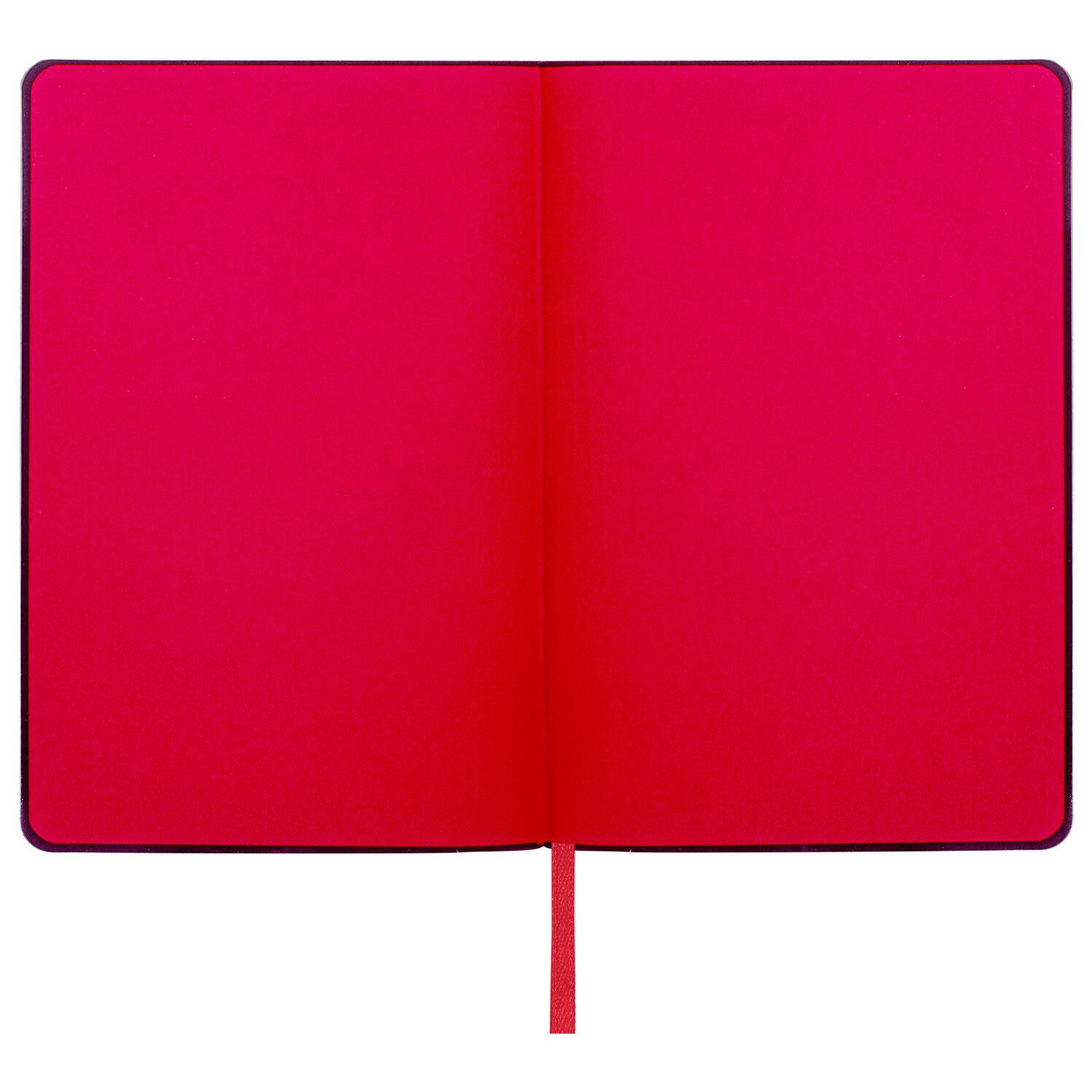 картинка Ежедневник недатированный, А5, 160 л, кожзам, красный, гибкий, "Stylish", BRAUBERG, 111865 от магазина Альфанит в Кунгуре