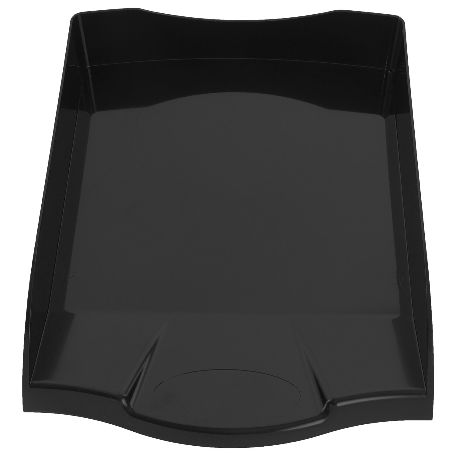 картинка Лоток для бумаг горизонтальный 1 отдел, 340*270*60 мм, пластик, черный, "Delta", BRAUBERG, 237268 от магазина Альфанит в Кунгуре