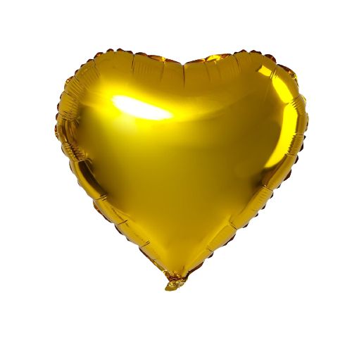 картинка Шар воздушный фольгированный, 18", золото, "Сердце", 2796438 от магазина Альфанит в Кунгуре