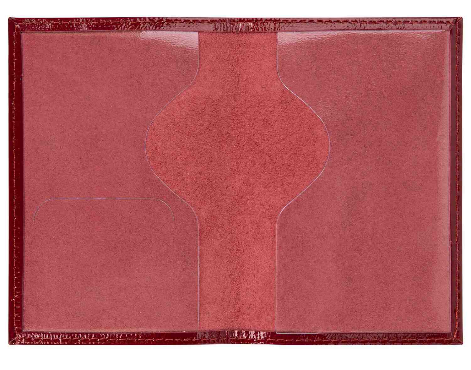картинка Обложка для паспорта, кожа натуральная, красный, тиснение золотом, "Impression", BRAUBERG, 238211 от магазина Альфанит в Кунгуре
