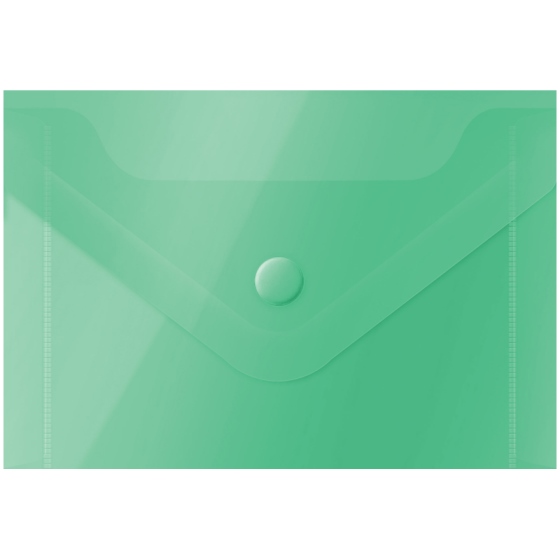 картинка Папка-конверт на кнопке, А7, 150 мкм, зеленый, OfficeSpace, 281229 от магазина Альфанит в Кунгуре