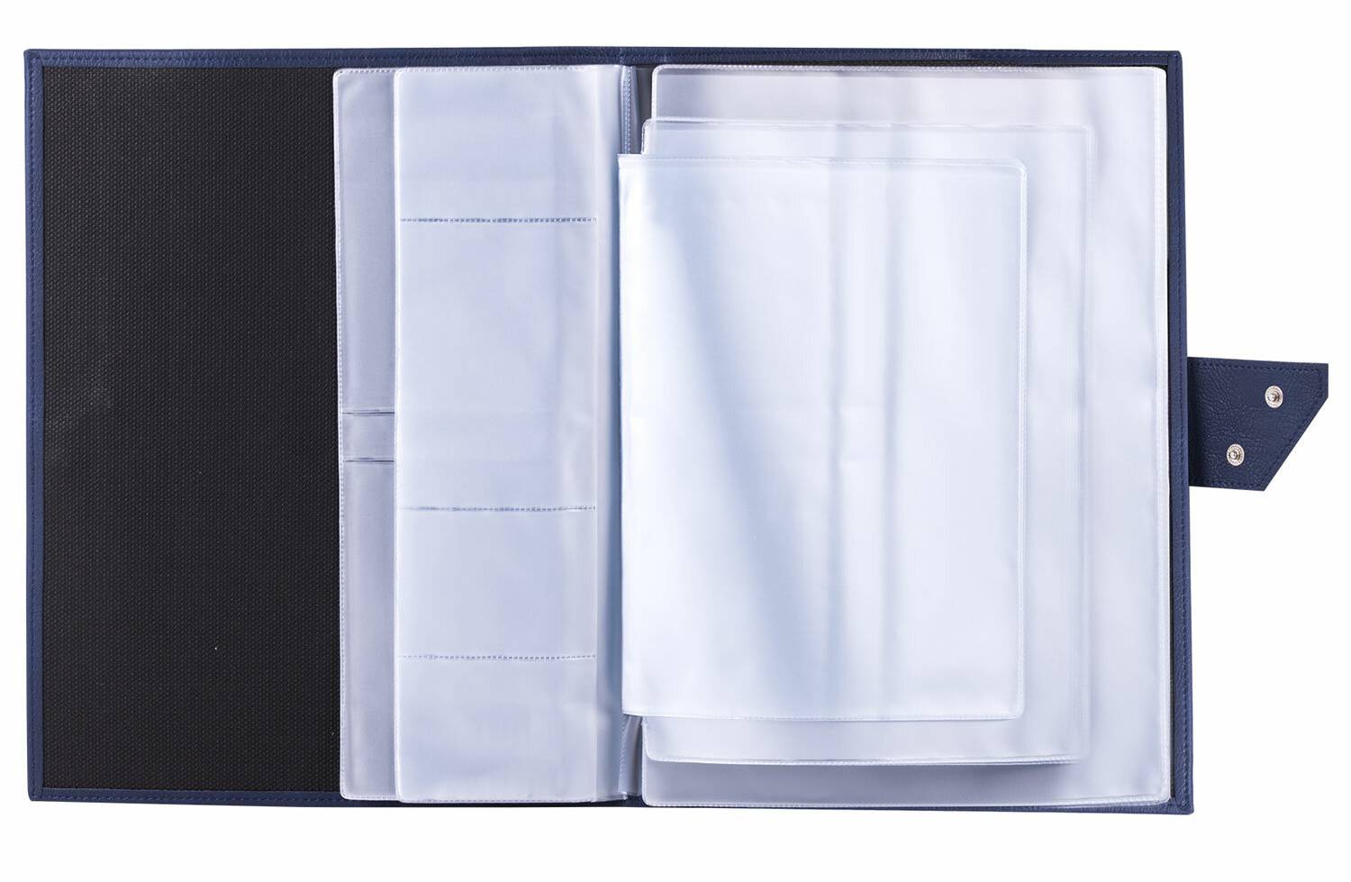 картинка Папка для семейных документов с файлами, А4, экокожа, синяя, паспорта, полисы, СНИЛС, BRAUBERG, 238206 от магазина Альфанит в Кунгуре