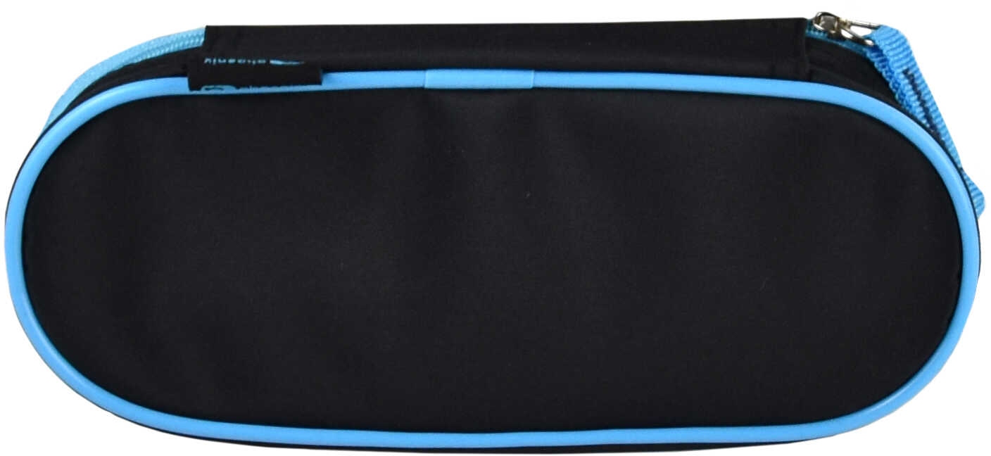 картинка Пенал корпусный, 20*7,5*2 см, микрофибра, черно-голубой, прямоугольный, печать, "Мысли вне рамок", Феникс+, 62636 от магазина Альфанит в Кунгуре