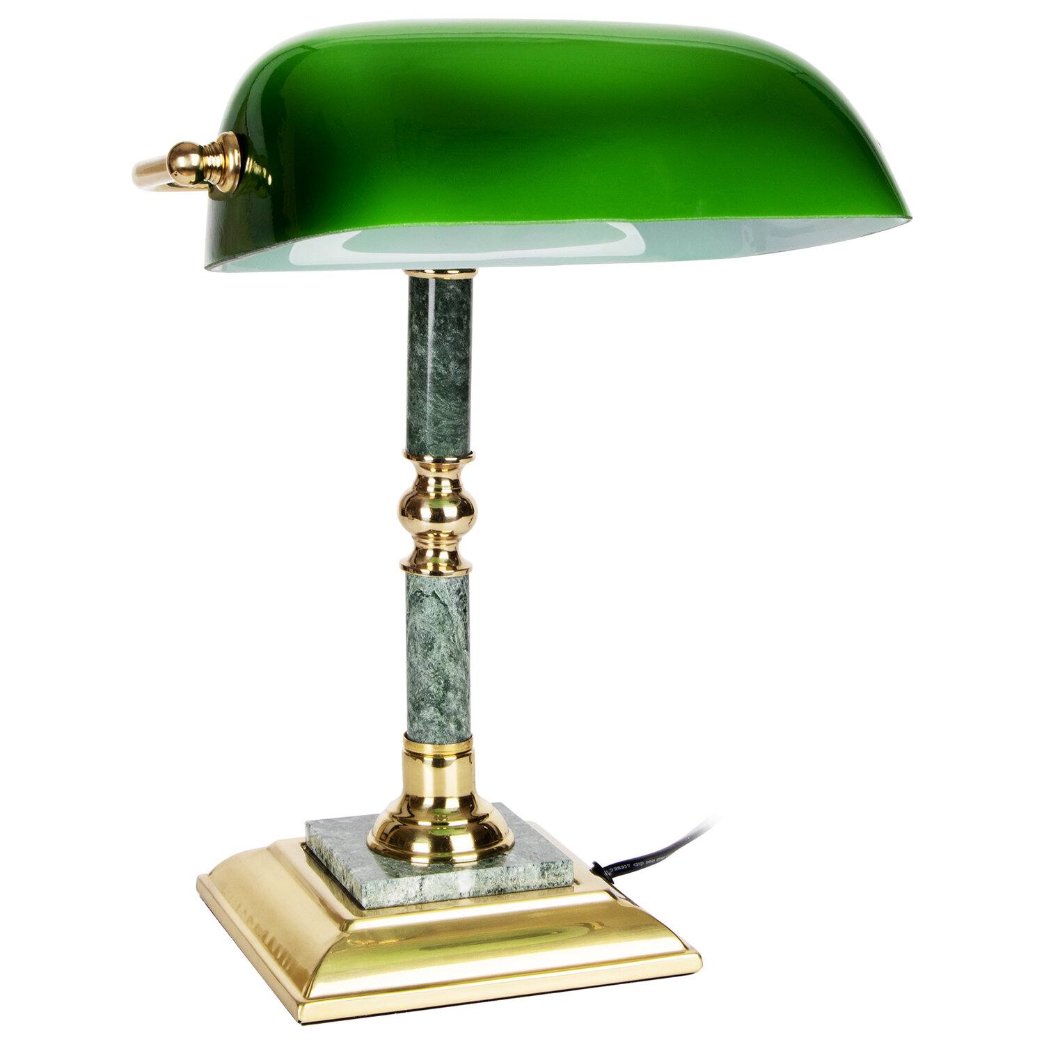 картинка Светильник настольный, 60 Вт, мрамор, зеленый, GALANT, 231197 от магазина Альфанит в Кунгуре