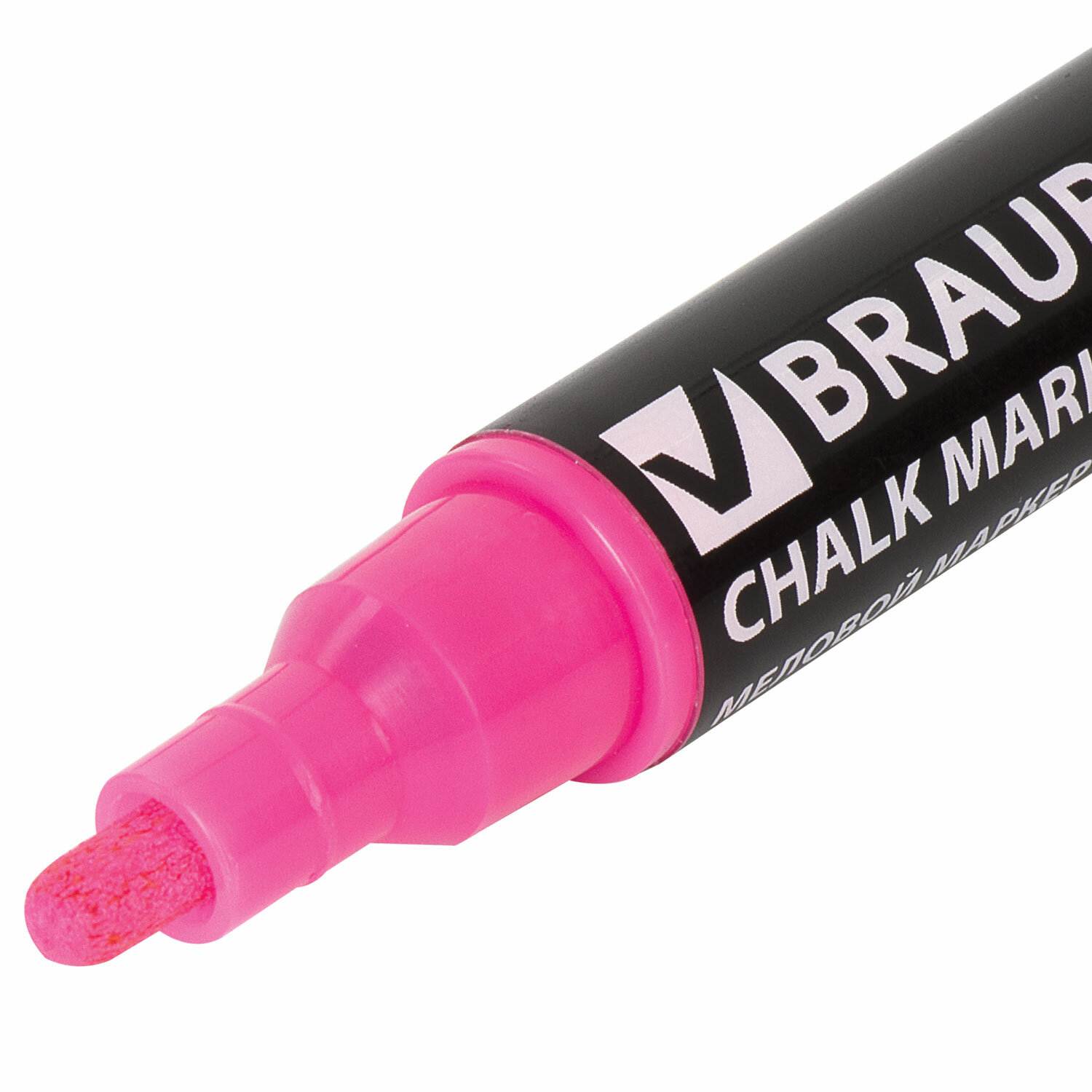 картинка Маркер меловой, 5 мм, розовый, стираемый, "Pop-Art", BRAUBERG, 151530 от магазина Альфанит в Кунгуре