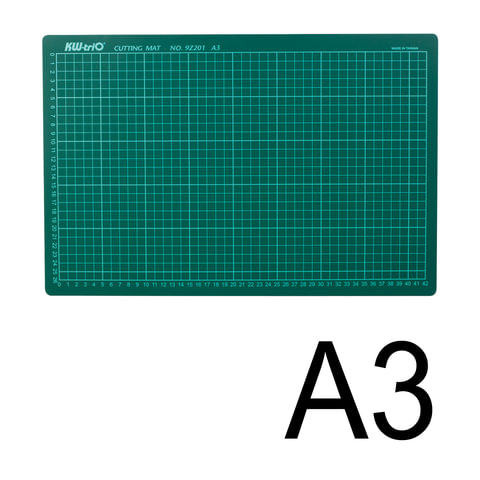 картинка Настольное покрытие, 45*30 см, А3, для резки, сантиметровая шкала KW-trio  от магазина Альфанит в Кунгуре