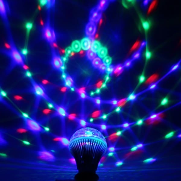 картинка Дисколампа светодиодная, LED, цоколь Е27, 220 В+переходник, "Карнавал", 11430013 от магазина Альфанит в Кунгуре