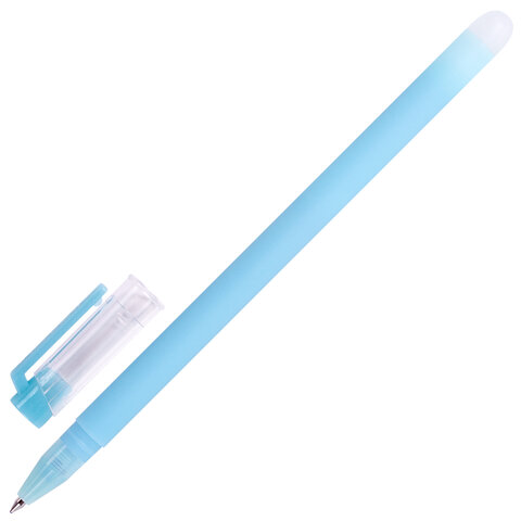 картинка Ручка гелевая стираемая, 0,5 мм, синяя, корп. ассорти, "Лимонад", Юнландия, 143654 от магазина Альфанит в Кунгуре