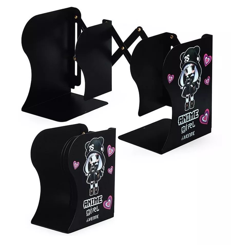 картинка Подставка для книг, 19*14,7*9 см, металл, "Anime Girl", deVente, 8063410 от магазина Альфанит в Кунгуре