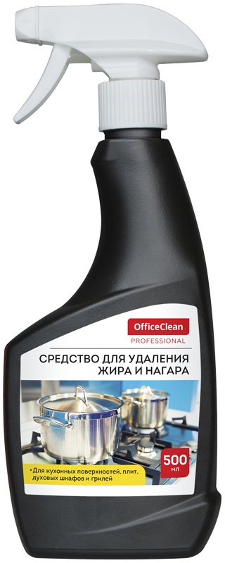 картинка Средство чистящее универсальное, 500 мл, бутыль, с курком, "Антижир", OfficeClean, 248152/131500ВВ от магазина Альфанит в Кунгуре