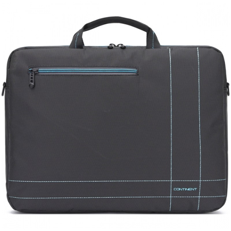 картинка Сумка для ноутбука 15.6" Continent CC-201 GB, 1 отдел, 1 карман, 40*30*5 см, нейлон, черный от магазина Альфанит в Кунгуре