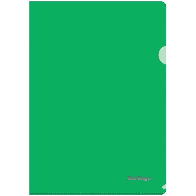 картинка Папка-уголок, А4, 180 мкм, пластик, прозрачный зеленый, Berlingo, AGp_04104 от магазина Альфанит в Кунгуре