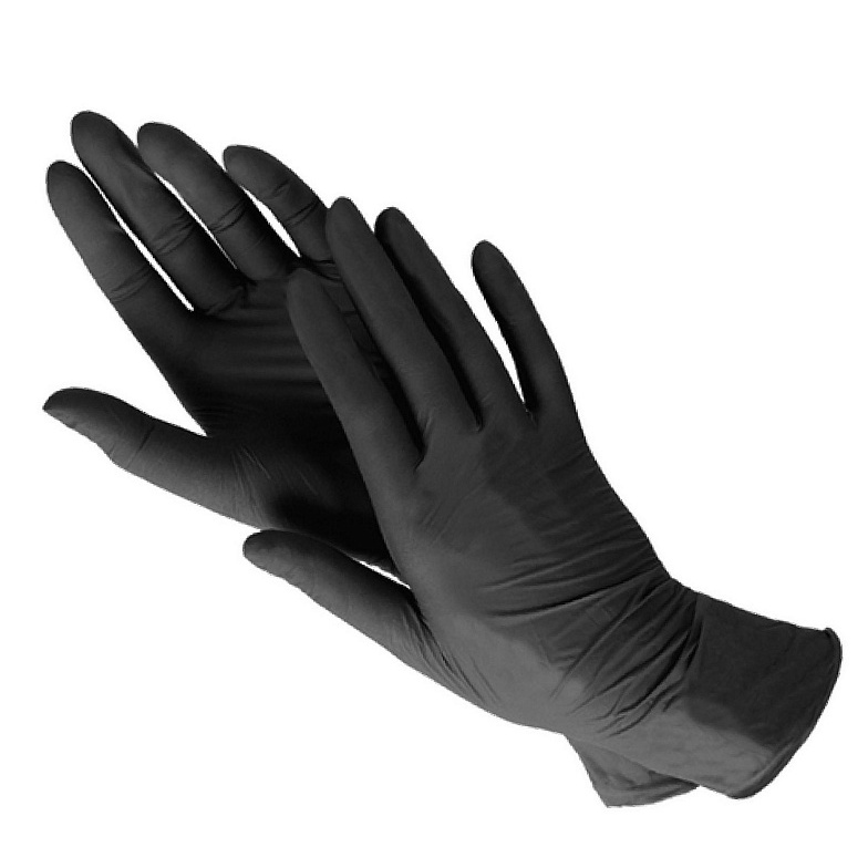 картинка Перчатки нитриловые, 1 пара, размер XL, черный, неопудренные, Skymed от магазина Альфанит в Кунгуре