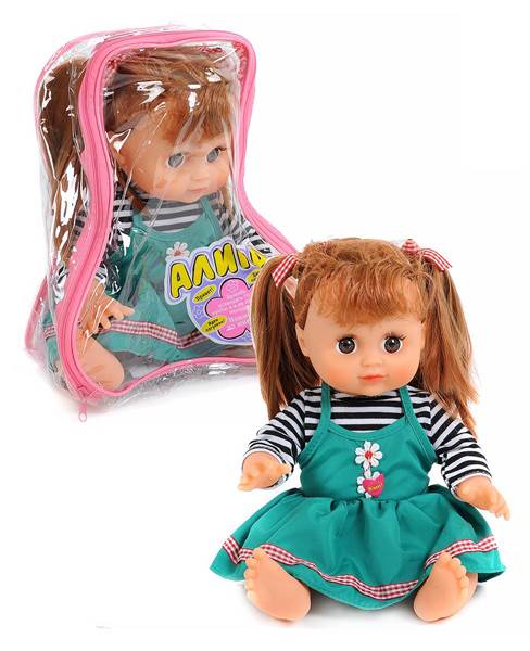 картинка Кукла говорящая, 20*12*24,5 см, в рюкзаке, "Алина", Play Smart, 7638 от магазина Альфанит в Кунгуре