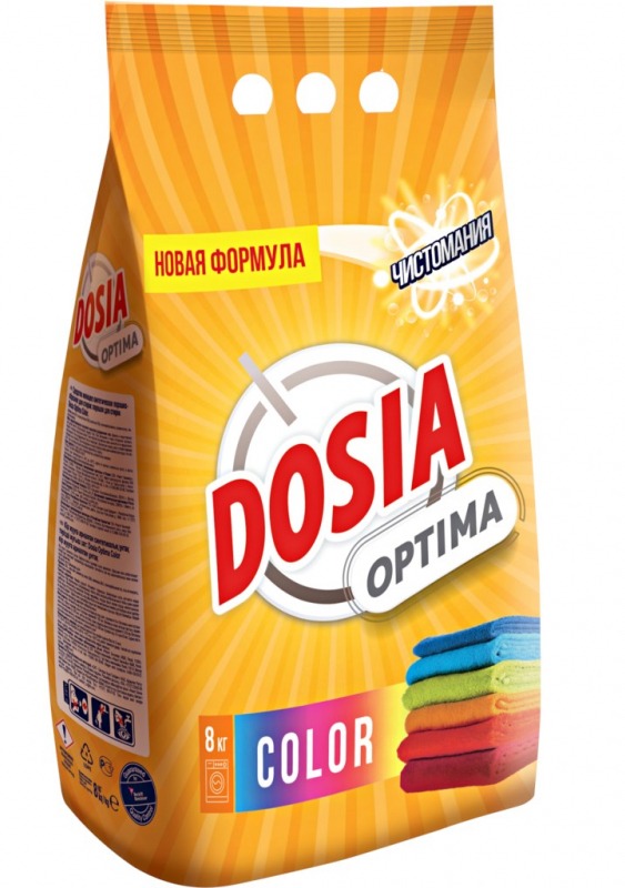 картинка Порошок стиральный, 8 кг, пакет, автомат, "Color", Dosia, 3-П11663_1 от магазина Альфанит в Кунгуре