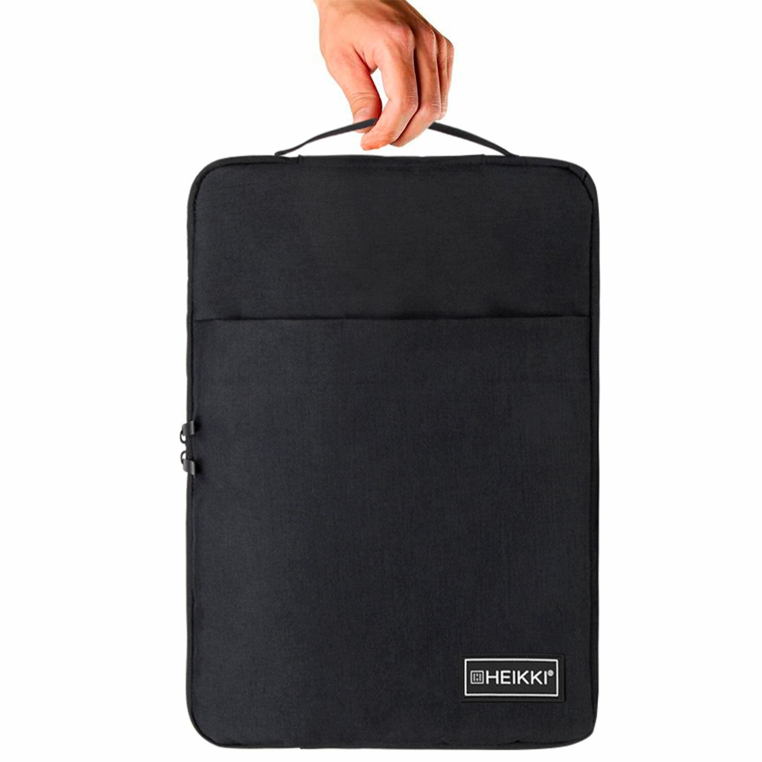 картинка Сумка для ноутбука 15.6" Heikki Option Max, 1 отдел, 1 карман, 27*39*3 см, полиэстер, черный, 272602 от магазина Альфанит в Кунгуре