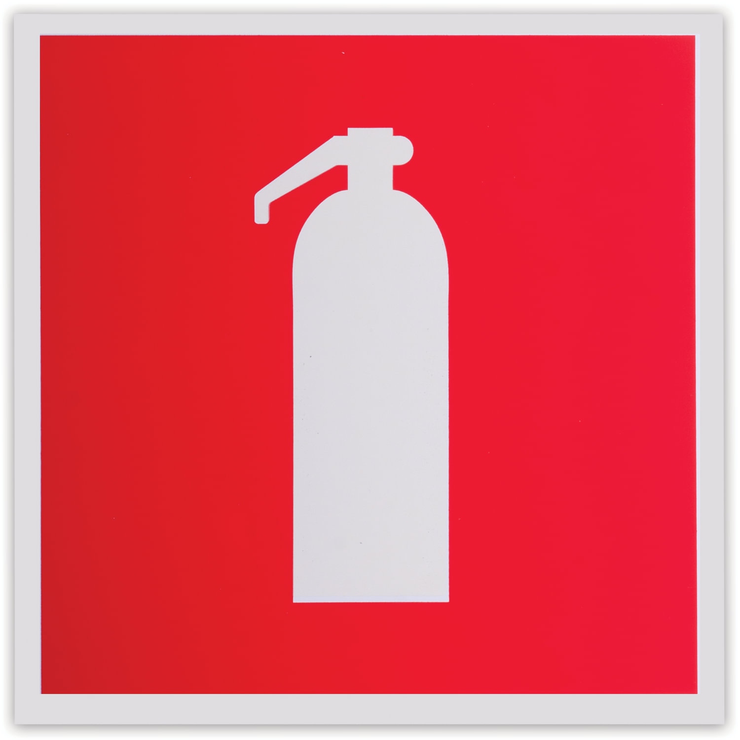 картинка Знак пожарной безопасности, 20*20 см, самоклеящийся, фотолюминесцентный, "Огнетушитель", F04 от магазина Альфанит в Кунгуре