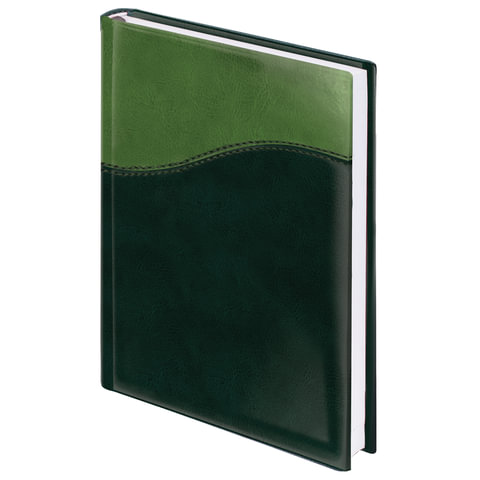 картинка Ежедневник недатированный, А5, 160 л, зеленый/салатовый, "Bond", BRAUBERG, 126219 от магазина Альфанит в Кунгуре