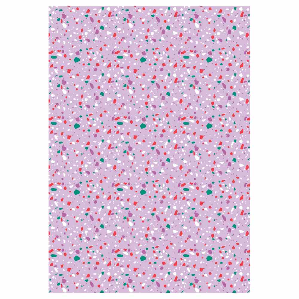 картинка Бумага упаковочная, 70*100 см, 80 г/м2, ассорти, 5 дизайнов, "Terrazzo", MESHU, MS_62829 от магазина Альфанит в Кунгуре