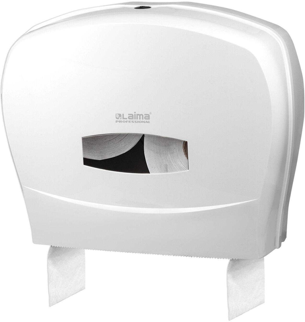 картинка Диспенсер для туалетной бумаги, большой, белый, LAIMA, 601428 от магазина Альфанит в Кунгуре