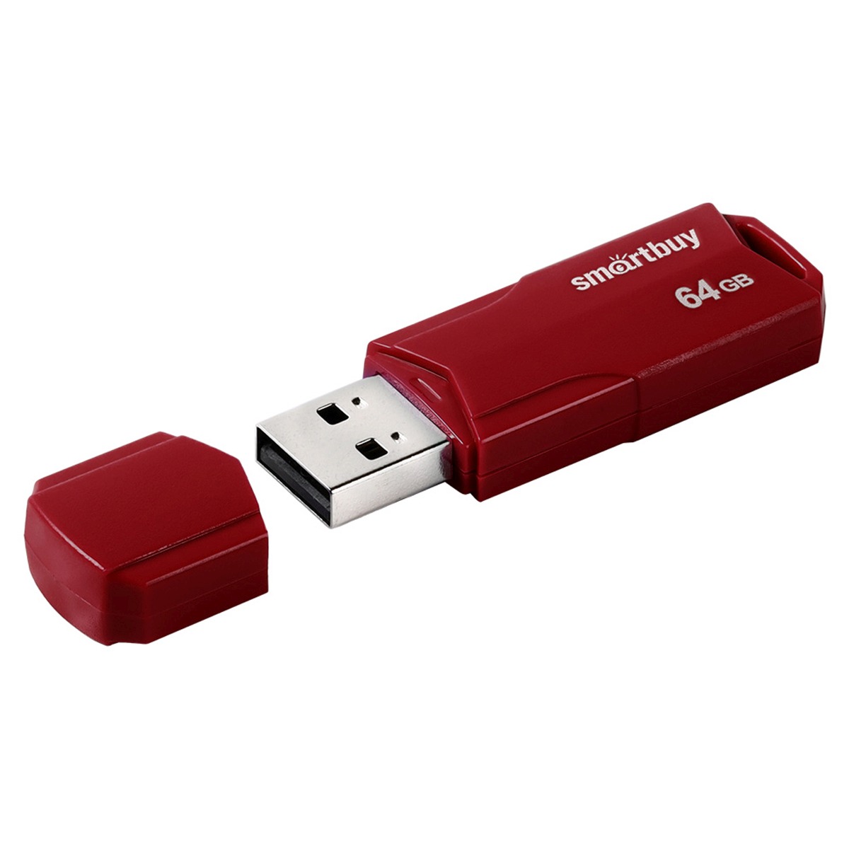 картинка Флеш-диск SmartBuy 64 GB, Clue, бордовый, SB64GBCLU-BG от магазина Альфанит в Кунгуре